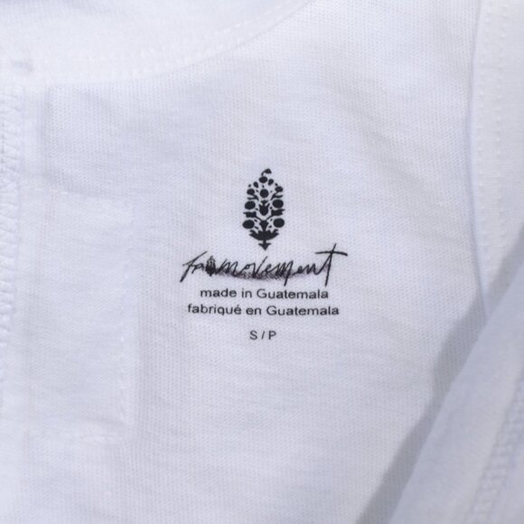 NEW FREE PEOPLE BACK TO BASICS LOGO TANK TOP, SMALL - Picture 5 of 8